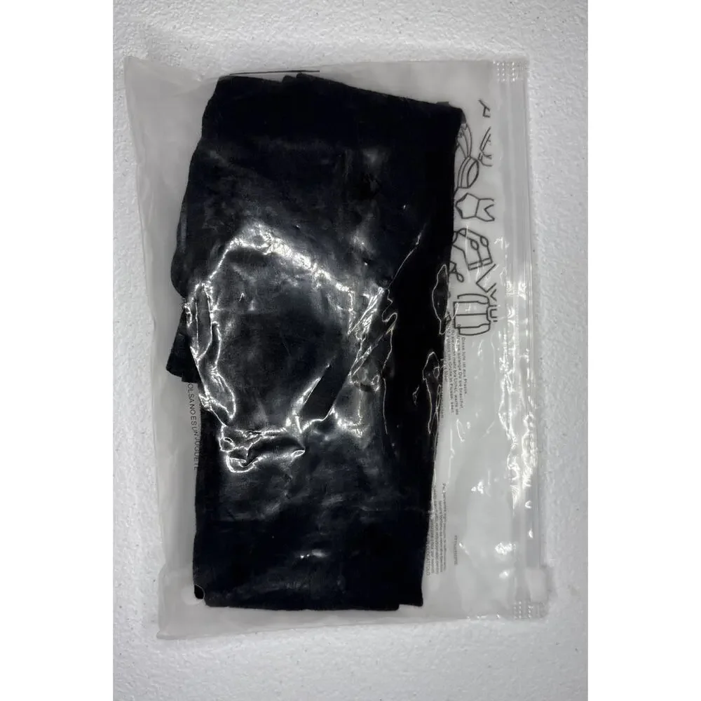 Zando Ultra Soft Girls Ballet Tights Black Size 4-6Y